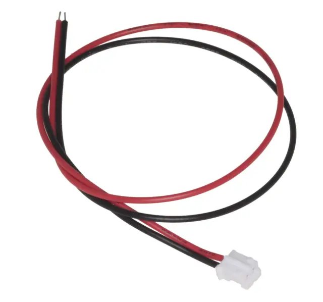 Ženski JST PHR-02 2-Pin konektor na kablu, 200mm, RM2.0mm, crno-crveni — šifra 23181 | Kelco
