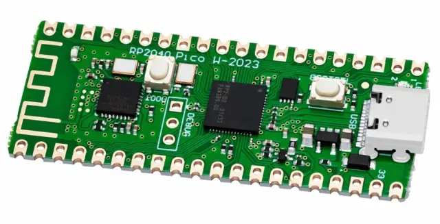 Raspberry Pi Pico W Board RP2040 TYPE-C 16MB Dual-Core 264KB ARM, ESP8285 WiFi modul — šifra 23206 | Kelco