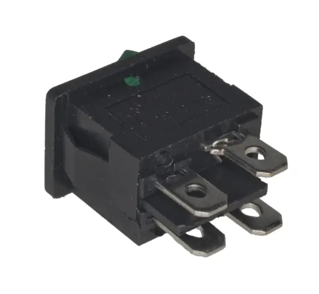 KCD1-104 15*21mm 6A/250V 4Pin Boat Switch with Light Green with light, , , , , mm — šifra 23306 | Kelco — slika 2