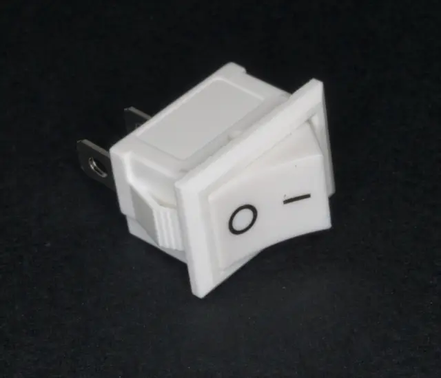 KCD1-117S 15*21mm 2Pin Boat Switch White, , , , , mm — šifra 23307 | Kelco