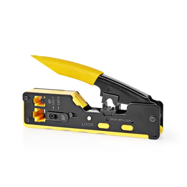 Crimp pliers đ CAT5 / CAT5e / CAT6 / CAT6a / CAT7 / RJ12 / RJ45 đ Cutting / Plier / Stripping đ Rubb — šifra 23457 | Kelco — slika 2