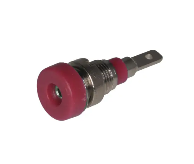 Buksna, 2mm, mesingana, BS102L, crvena, 10A — šifra 23483 | Kelco