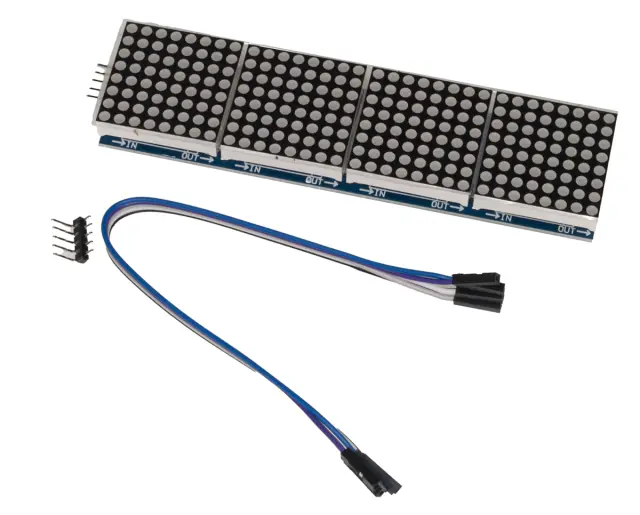 Modul sa MAX7219 i četiri 64bitna dot LED displeja, 4 u 1 — šifra 23537 | Kelco