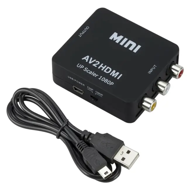 Adapter, Audio/Video, 3 X ženski RCA na HDMI ženski — šifra 23574 | Kelco
