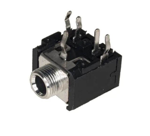 Ženski, 3.5mm, stereo za PCB, sa prekidačem — šifra 23621 | Kelco