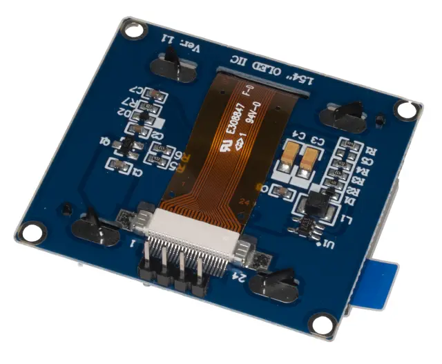 OLED 128x64, 1.54inch, Plavi, SPI komunikacija, 4 pina, — šifra 23663 | Kelco — slika 2