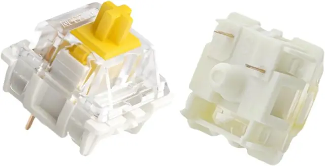 Taster za tastaturu, Gateron KS-9, žuti, tri pina — šifra 23696 | Kelco