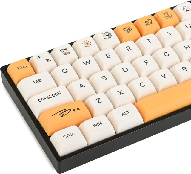 Set kapica za tastature, 125 komada, PBM, XDA profil, Bee Milk — šifra 23698 | Kelco