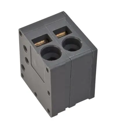 Redna stezaljka, dvopolna, 250V/24A, RM5, vertikalna, za žicu 0.2-2.5mm2, PTR-Hartman — šifra 23737 | Kelco