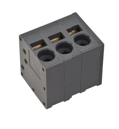 Redna stezaljka, tropolna, 250V/24A, RM5, vertikalna, za žicu 0.2-2.5mm2, PTR-Hartman — šifra 23739 | Kelco