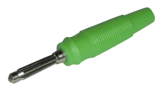 Banana, LAB6, 4mm, 10A, zelena — šifra 23755 | Kelco