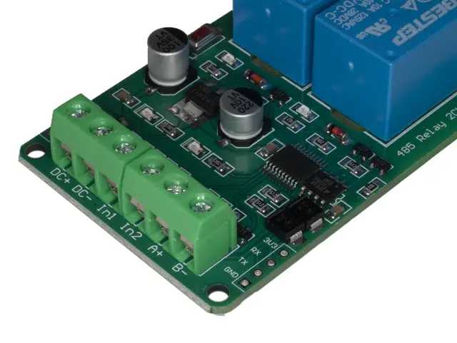 Dvokanalni modul, sa relejima, 12V/10A, sa MODBUS protokolom preko RS485 — šifra 23819 | Kelco — slika 2