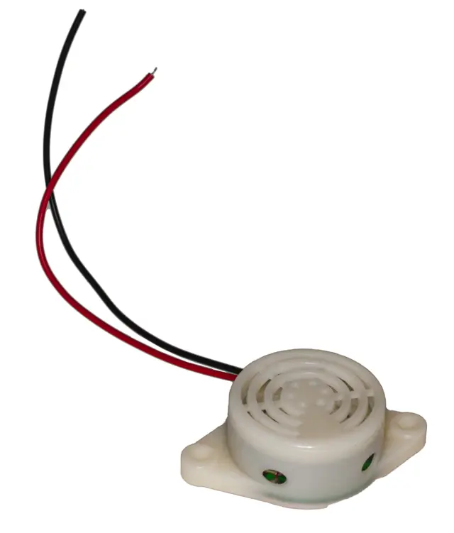 Piezo sirena, žica, 3kHz, prekidajući zvuk, SFM-27, DC3-24V — šifra 23838 | Kelco