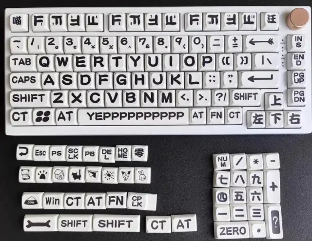 Set kapica za tastature, 125 komada, PBM, XDA profil, Animal Party — šifra 23874 | Kelco