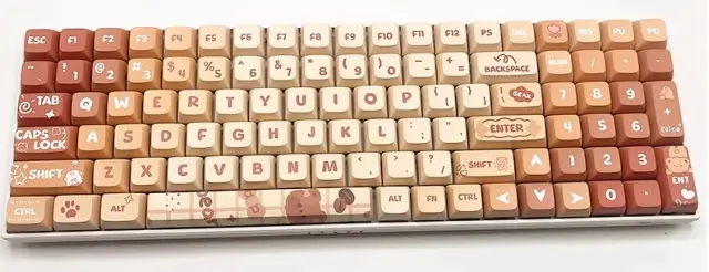 Set kapica za tastature, PBM, XDA profil, Coffee Bear — šifra 23879 | Kelco
