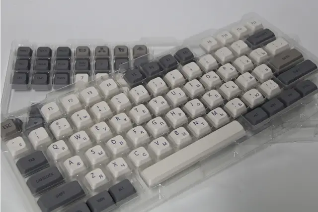 Set kapica za tastature, PBM, XDA profil, 125 komada, Englaski/Ćirilica — šifra 23880 | Kelco