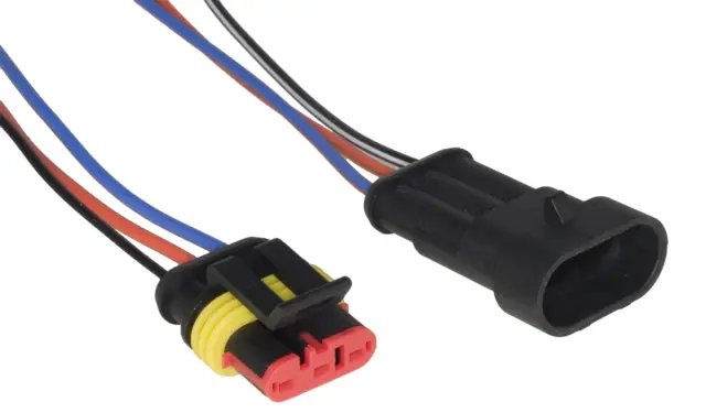 Kit, tropolni, muški i ženski, montirani na kablu, vodootporni, superseal, 14A/24VDC, — šifra 23997 | Kelco