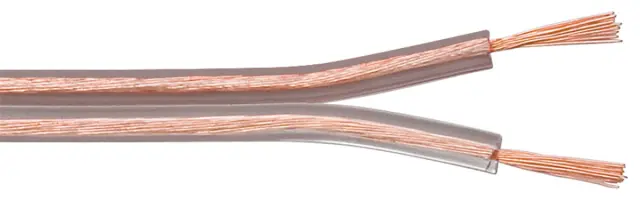 Provodnik za zvučnike, providni, 2 X 0.75mm², CCA (bakrom obložen aluminijum) — šifra 24110 | Kelco