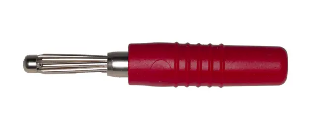 Banana, BAB44, crvena, 30A, CAT I, Schnepp GmbH, max. presek kabla: 2.5mm2 — šifra 24244 | Kelco