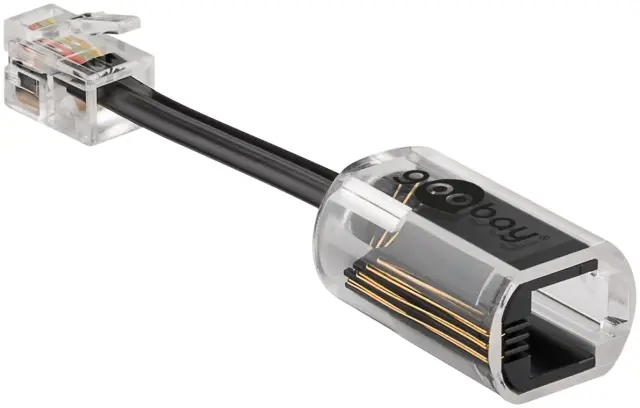 Telephone Receiver Cable Untangler, black-transparent, 0.03 m — šifra 24288 | Kelco