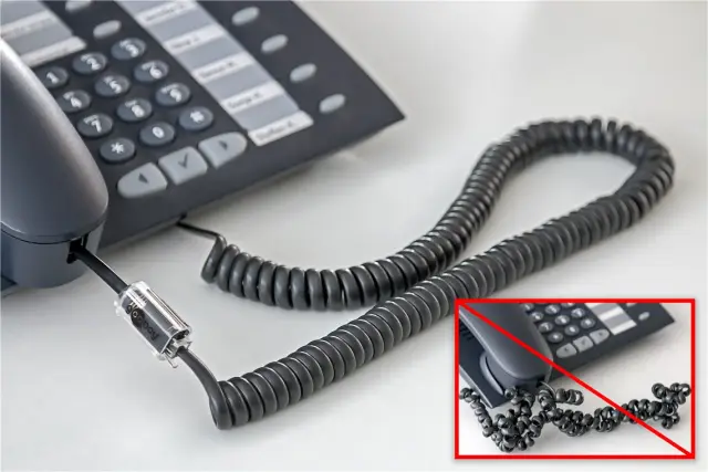 Telephone Receiver Cable Untangler, black-transparent, 0.03 m — šifra 24288 | Kelco — slika 2
