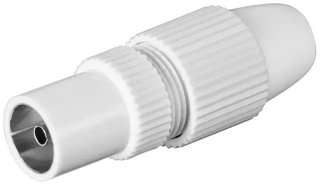 Coaxial Quick Plug with Clamp Fixing, Dust protection Bag - coaxial quick plug made of plasti — šifra 24296 | Kelco