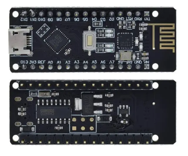 RF-Nano for Arduino Nano V3.0 ATmega328P QFN32 5V 16M CH340 Integrate NRF24l01+2.4G wireless: RF-Nan — šifra 24311 | Kelco — slika 2