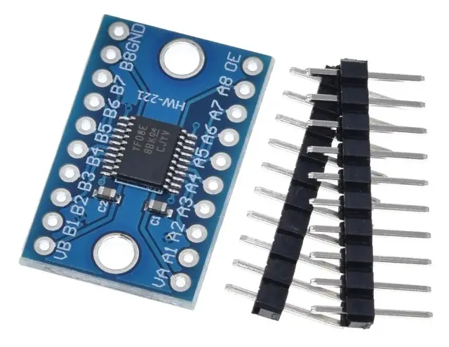 8 Channel Dual Hole Logic Level Converter TXS0108E Bi-directional Voltage Module — šifra 24325 | Kelco