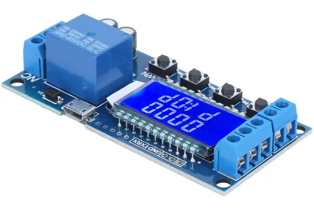 6-30V Micro USB Digital LCD Display Time Delay Relay Module Control Timer Switch Trigger Cycle Modul — šifra 24330 | Kelco — slika 3