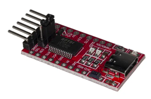 Serijski konvertor, USB na TTL sa FT232RL, 5V ili 3.3V, PCB, USB-C — šifra 24373 | Kelco