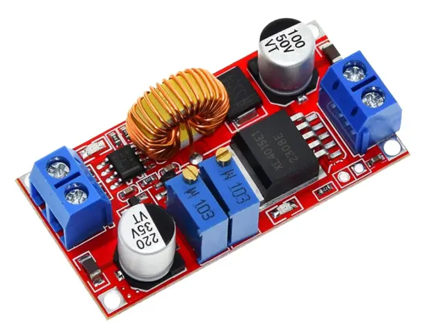 DC/DC konvertor, XL4015, Ulaz 4-38V, Izlaz 1.25-36V, Max 5A, 75W, 96% efikasnost, Cons.current/volta — šifra 24503 | Kelco