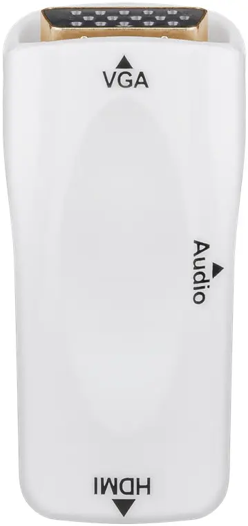 Adapter, Compact HDMI/VGA sa audio, HDMI žesnki na VGA ženski DSUB 15 HD — šifra 24517 | Kelco — slika 2