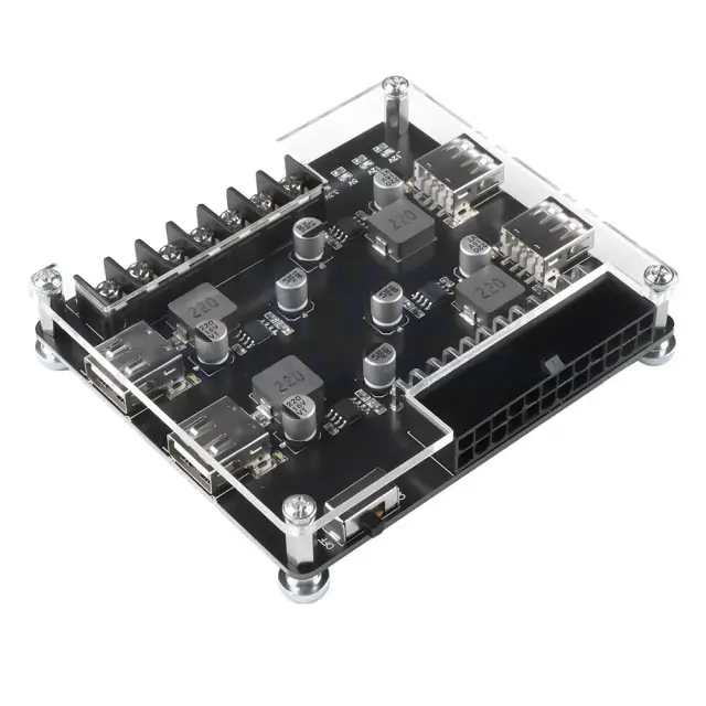 QC3.0 QC2.0 ATX Power Supply Breakout Board DC3.3-12V 24Pin/12Pins USB ATX Adapter — šifra 24543 | Kelco — slika 3