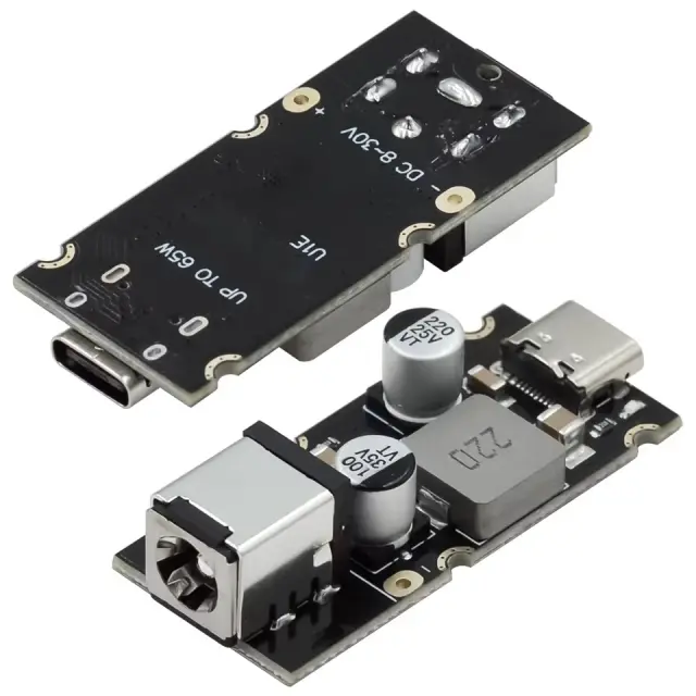 QC4.0 QC3.0 Type-C USB PD65W Fast Charging Adapter Module DC8-32V 3.25A 65W Step Down — šifra 24551 | Kelco