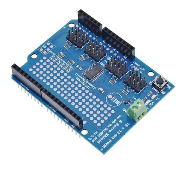 Motor/Stepper/Servo/Robot Shield for Arduino I2C — šifra 24656 | Kelco
