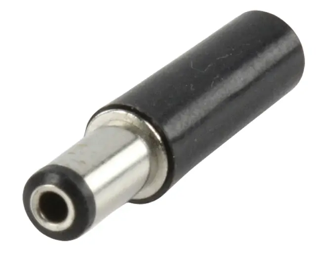 Muški, za jednosmerna napajanja, 5.5mm x 2.1mm x 9mm, sa uvodnikom za kabl — šifra 2808 | Kelco