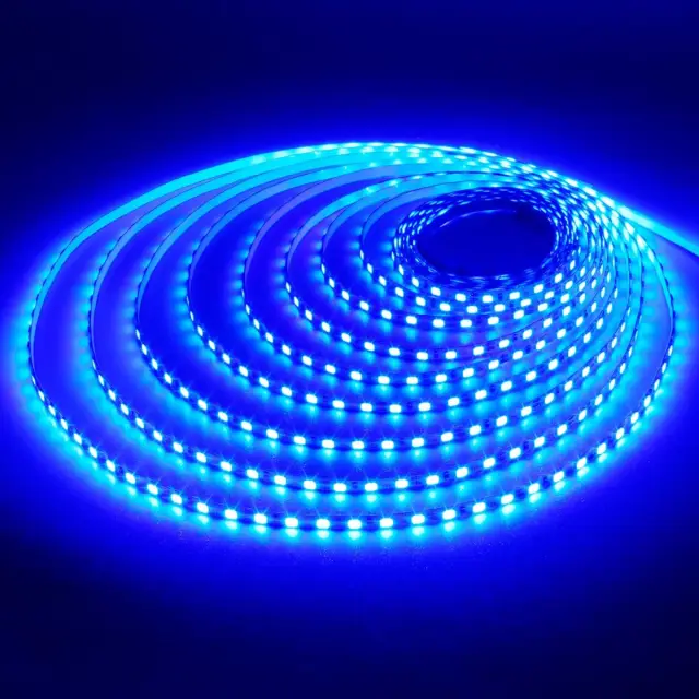 LED traka, samolepiva, LED 2835, 60 komada po metru, 12VDC/0.9A, 5 metara, IP65, plava — šifra 23505 | Kelco