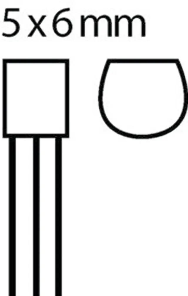 SI-N, 100V, 1A, 0.8W, 130MHz, TO-92 — šifra 2861 | Kelco — slika 2