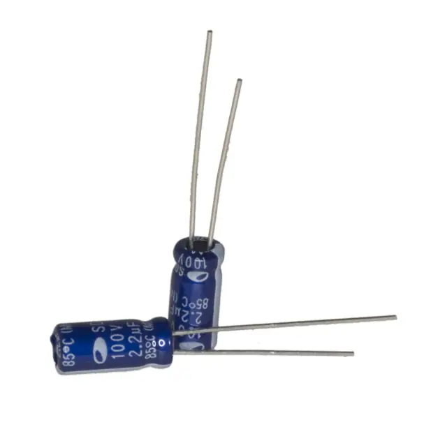 Elko, stojeći (RAD), 85°C, 2.2µF, 100V, 5X11mm, RM2.5, Jamicon, JSK225M100S1A5C11L — šifra 3451 | Kelco
