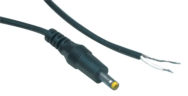 Muški, za jednosmerna napajanja, 4.0 X 1.7mm, sa kablom — šifra 3806 | Kelco