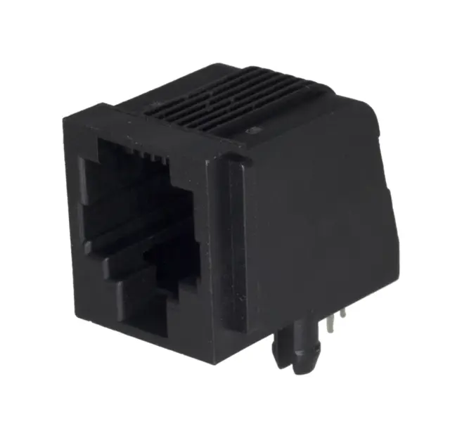 Ženski modularni, RJ12, 6pin, za PCB montažu, pod uglom od 90° — šifra 5168 | Kelco