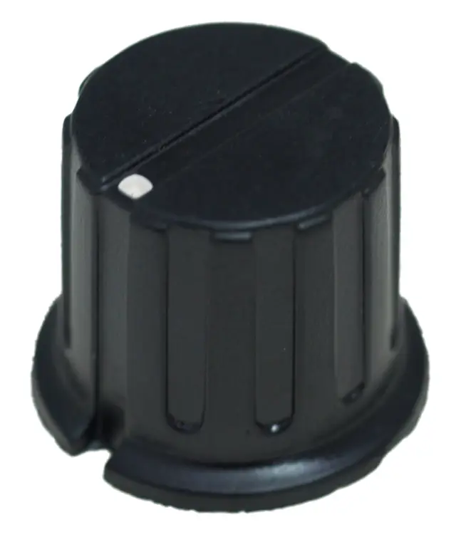 Dugme, plastično, 6mm osovina, r=25mm, h=20mm — šifra 5184 | Kelco