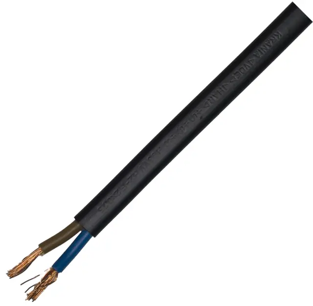 Kabl, 2 X 0.75mm², crni, mrežni — šifra 6170 | Kelco