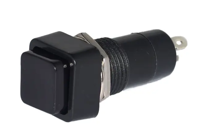 Taster, CRNI, normal, 3A/125V, 12.4mm — šifra 6476 | Kelco