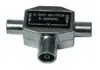 Adapter, spliter, metalni, ženski RF/TV na dva muška TV/RF — šifra 7037 | Kelco