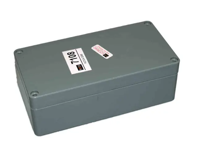 Kutija, ABS, siva, 160x80x55mm, IP65, waterproof — šifra 7108 | Kelco