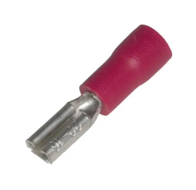 Flah utičnica za kabl, izolovana, crvena, 2.8mmX0.8mm — šifra 7318 | Kelco