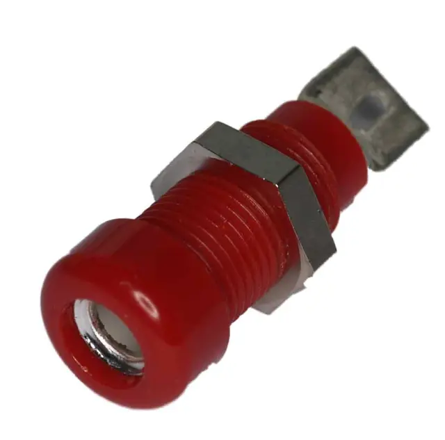 Buksna, 4mm, crvena, 30VAC/60VDC, 24A, CAT I — šifra 8354 | Kelco