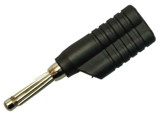 Banana BS4, crna, 30A/60V AC, CAT I, Schnepp GmbH, max. presek kabla: 2.5mm2 — šifra 8695 | Kelco