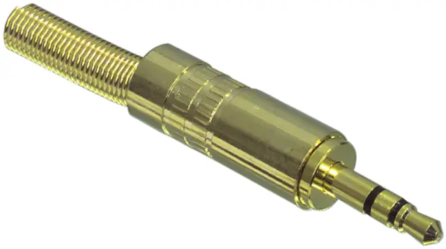 Muški, 3.5mm, stereo, pozlaćeni — šifra 9059 | Kelco